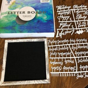Tukuos Double Sided Felt Letter Board-no letters or stand